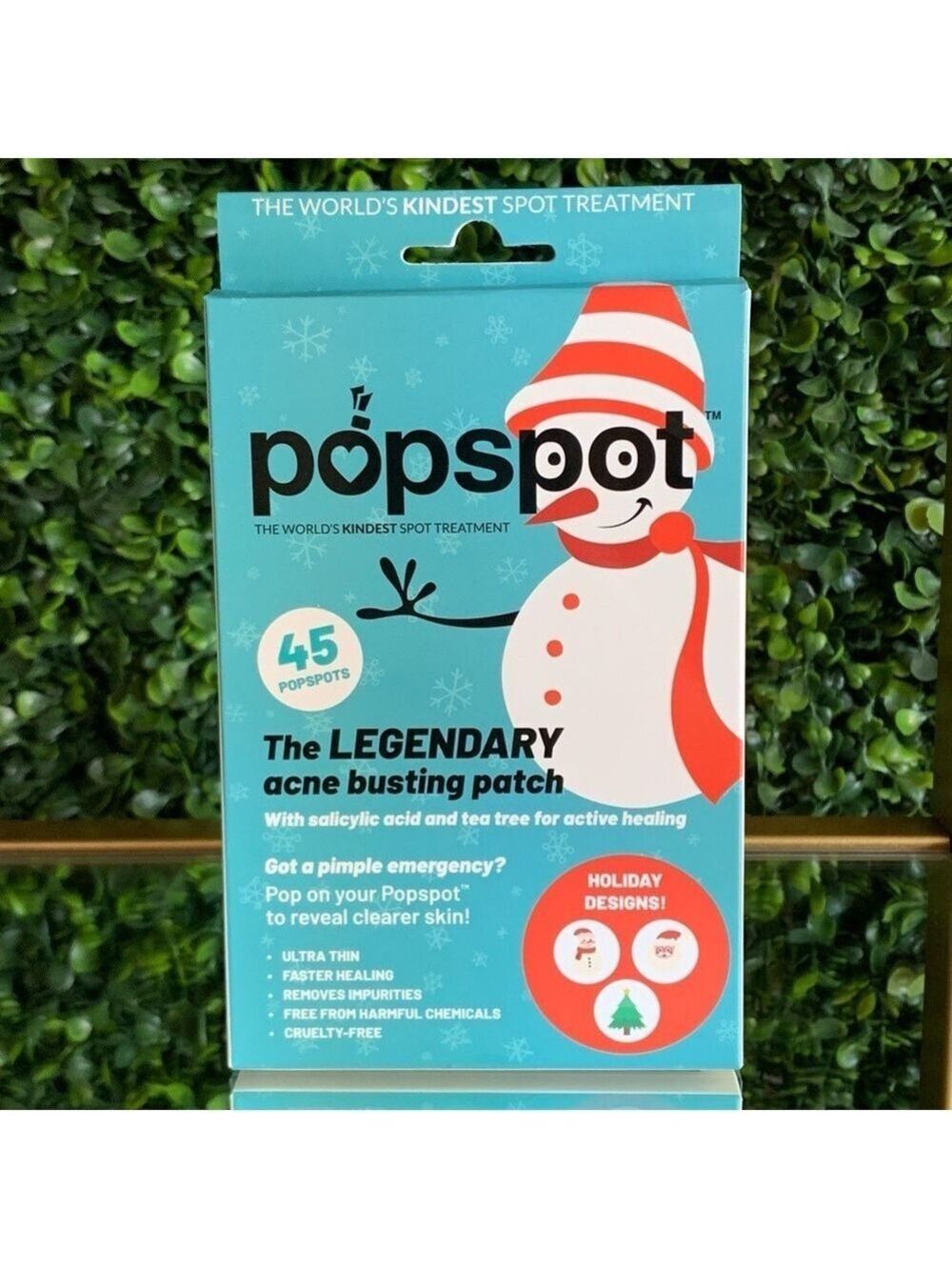 POPSPOT Super Invisible Pimple Patches | NEW | 45 Pack Holiday Design | Popmask